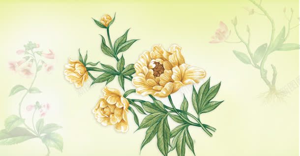 花朵背景壁画矢量元素jpg设计背景_新图网 https://ixintu.com 元素 图片 壁画 矢量 背景 花朵