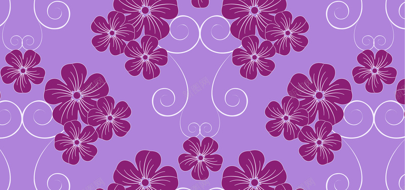 紫色花朵纹理背景图矢量图背景