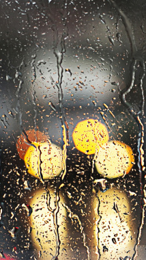 雨中景色手机H5背景摄影图片