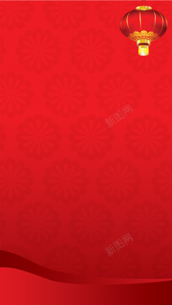鸡年春节版式红色年终盛宴psd分层H5背景高清图片