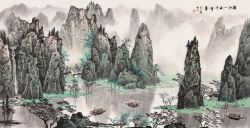 山景山峰水墨图片山景山峰水墨高清图片