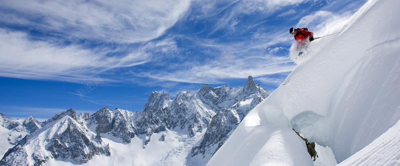 雪峰中滑雪的人享受速度与激情的快乐jpg设计背景_新图网 https://ixintu.com 海报banner 滑雪的人 激情 狂欢 白雪 速度与激情 雪峰