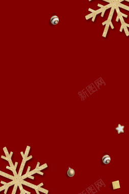 创意红色圣诞节派礼啦海报背景