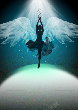 舞蹈芭蕾音乐海报PSD背景图背景