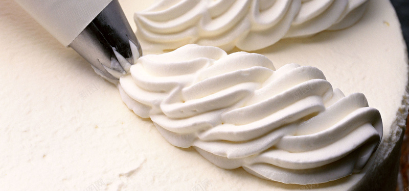 奶油块制作蛋糕奶油美味美食背景摄影图片