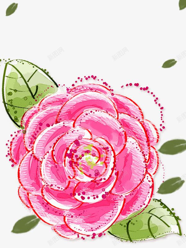 手绘牡丹花卉png免抠素材_新图网 https://ixintu.com 中国风 手绘 牡丹 粉红色 艺术设计 花卉