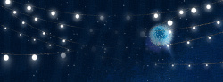 旅游早安星空仲夏夜之梦唯美蒲公英蓝色banner高清图片