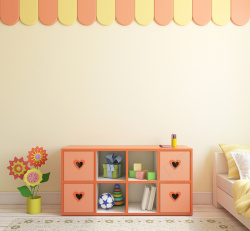 房间装修免扣PNG图可爱的儿童房间装修图高清图片