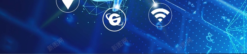 蓝色创意人工智能科技感海报psd设计背景_新图网 https://ixintu.com 互联网 信息科技 区块链技术 大数据 大脑 智能时代 物联网 蓝色 虚拟币 通讯