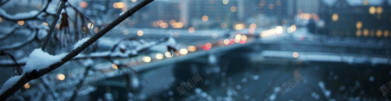 夜景背景psd_新图网 https://ixintu.com 城市夜景 摄影 海报banner 窗户 雪 风景