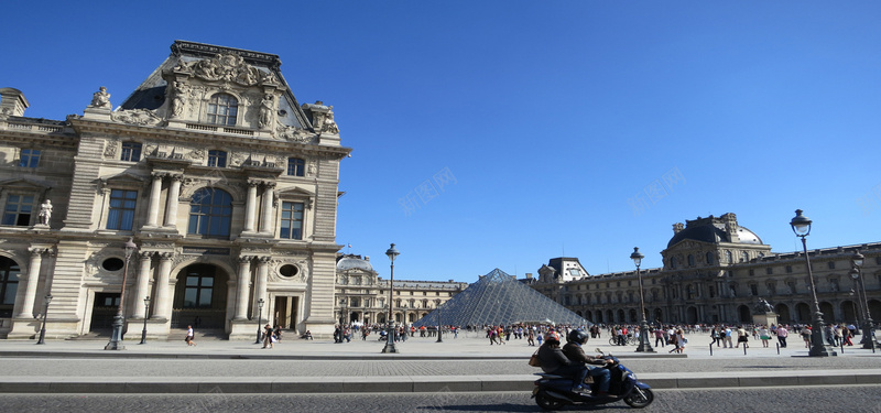 法国建筑街拍背景摄影图片