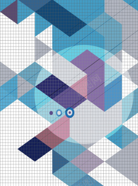 格子纹理多彩不规则几何海报封面背景矢量图背景