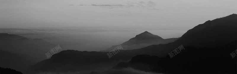 灰色群山背景摄影图片