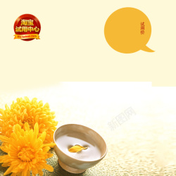 主图一元试用淘宝试用菊花酒背景图高清图片