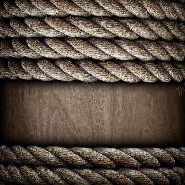 绳子与木板背景背景