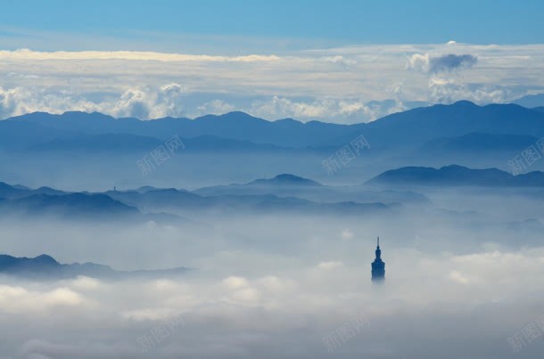 蓝色高空云层摄影jpg_新图网 https://ixintu.com 云层 摄影 蓝色 高空