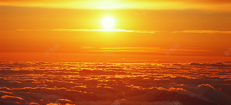 云中太阳日出背景banner背景