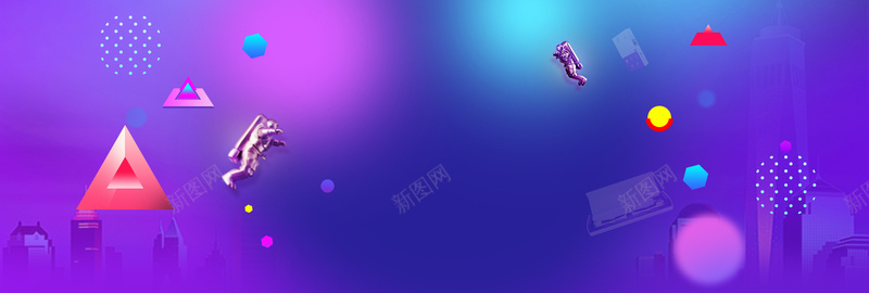 双十一天猫狂欢酷炫紫色bannerpsd设计背景_新图网 https://ixintu.com 双11海报 双十一 双十一海报 淘宝 淘宝海报 火拼双11海报