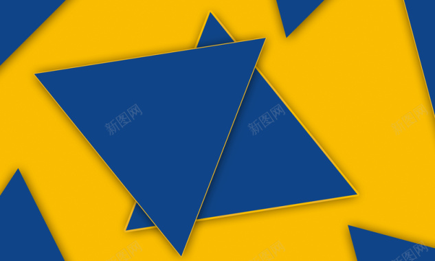 黄蓝色扁平化台历封面背景