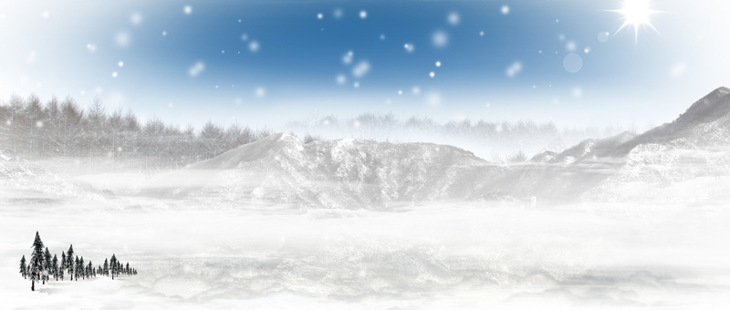 雪地背景摄影图片