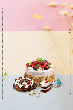 宣传单制作美味蛋糕促销宣传单高清图片