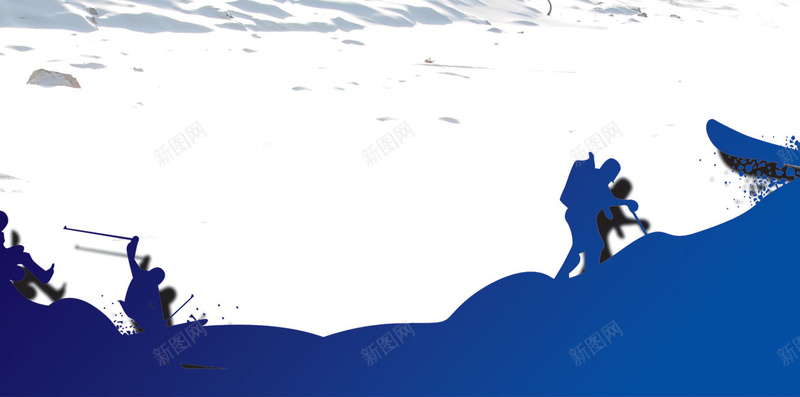 滑雪攀登H5背景psd_新图网 https://ixintu.com 人物剪影 摄影 攀登背景模板 滑雪H5背景 运动背景素材 雪山 风景