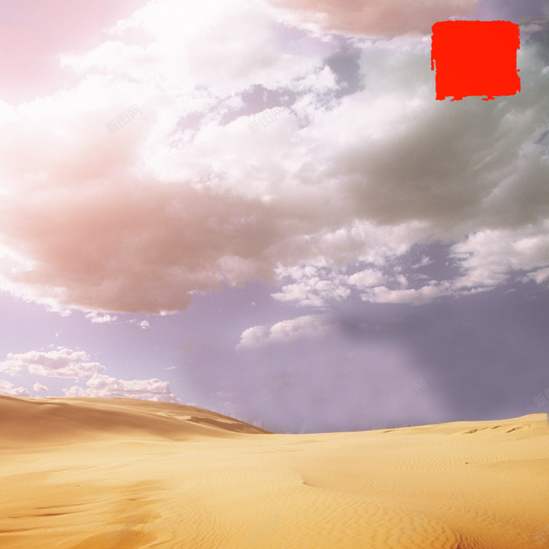 沙漠风景主图psd_新图网 https://ixintu.com 主图 云朵 摄影 沙漠 蓝天 风景