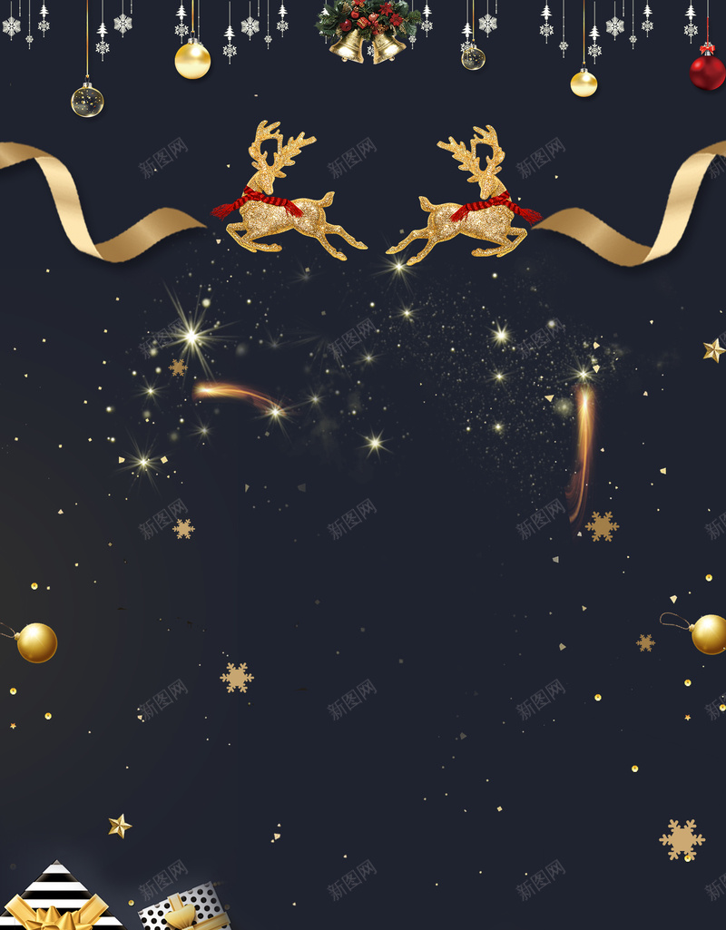 圣诞节黑金麋鹿bannerpsd设计背景_新图网 https://ixintu.com 元旦 元旦快乐 双蛋狂欢 圣 圣诞元素 圣诞快乐 圣诞树 圣诞海报 圣诞狂欢 圣诞老人 圣诞节 新年