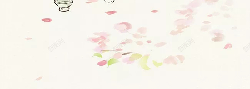 中国水墨艺术海报psd设计背景_新图网 https://ixintu.com 中国风 和谐 国画 懒散 朦胧 桃花 水墨 水墨画猫 猫 粉色