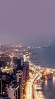 城市夜景背景摄影图片