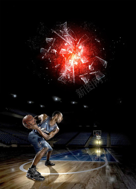 篮球争霸赛海报背景