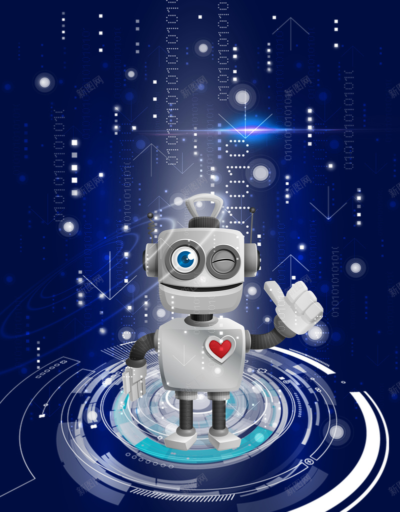机器人宣传海报背景psd设计背景_新图网 https://ixintu.com 宣传 技术 机器人 海报 科学 科技 背景 金属