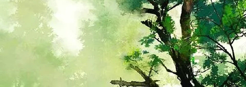 绿色树木的海报psd设计背景_新图网 https://ixintu.com 亲近 参天大树 大自然的气息 环境美好 生命 绘画 绿色 自然