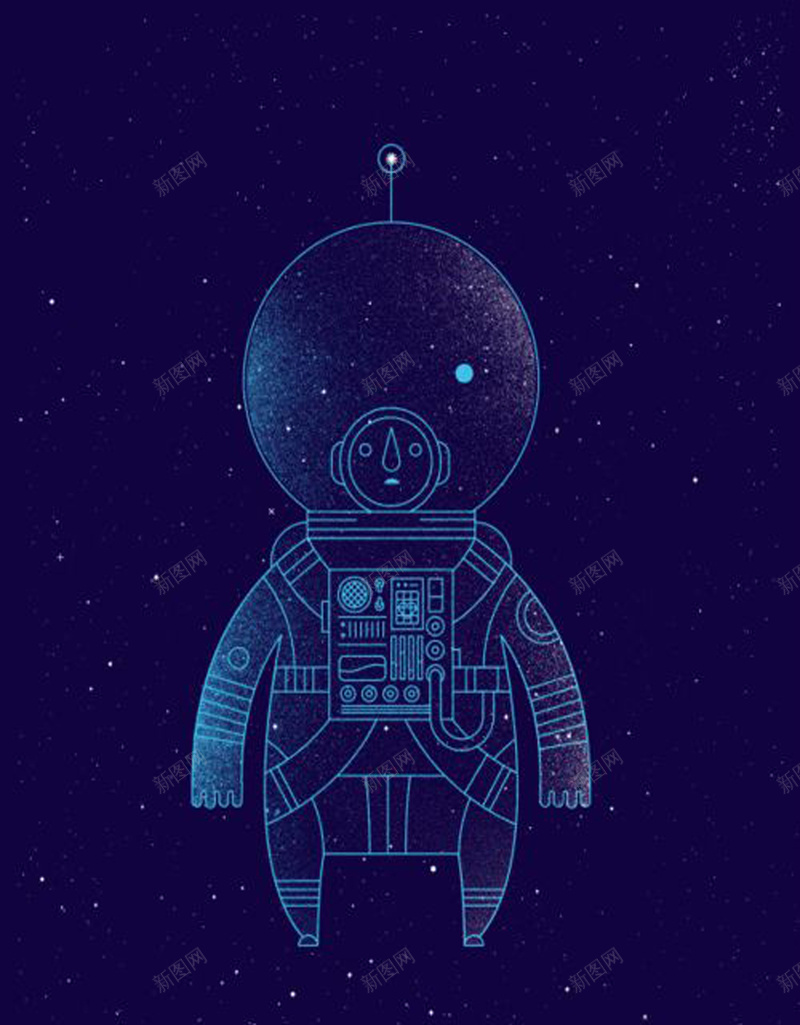 太空宣传海报psd设计背景_新图网 https://ixintu.com 个性 人物 卡通 太空 宇航员 宣传 手绘 星空 深色调