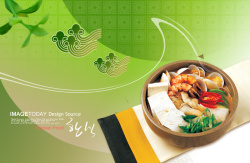 韩国菜式菜单海报高清图片