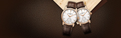 高档机械手表商务手表皮质质感棕色背景高清图片