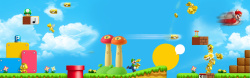 游戏小学生卡通蘑菇游戏背景高清图片