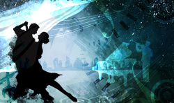 国际舞音乐与舞蹈艺术背景高清图片