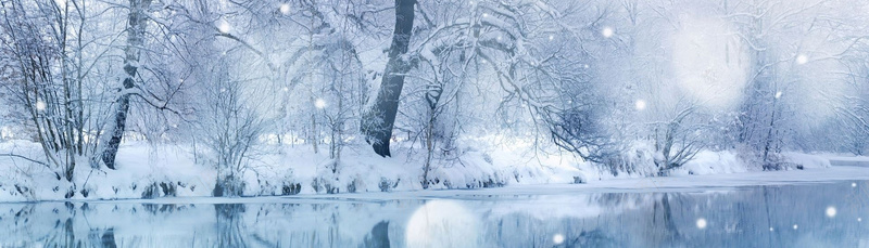 冬季雪景摄影图片