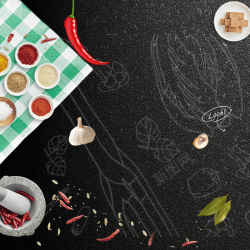 黑色的大蒜黑色食品调料主图背景高清图片