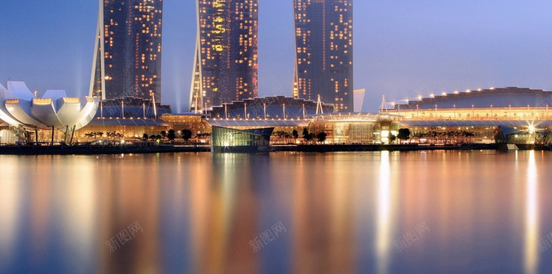 新加坡城市风光psd_新图网 https://ixintu.com 唯美建筑 城市 城市夜景 夜景 大厦 建筑 摄影 新加坡 灯光 风景