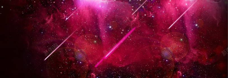 现代红色宇宙星空海报背景背景