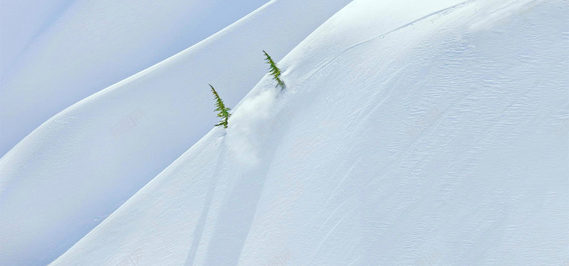 滑雪场雪地风景摄影图片