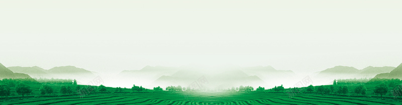茶山背景jpg_新图网 https://ixintu.com 摄影 海报banner 茶树 风景