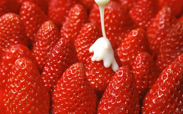 草莓红色奶油美食jpg设计背景_新图网 https://ixintu.com 奶油 红色 美食 草莓