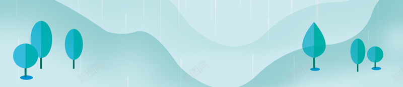 雨天背景图元素psd设计背景_新图网 https://ixintu.com 小树 柳条 背景图 自行车 花鸟 边框