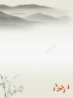 水墨画竹子矢量中国风水墨画背景高清图片