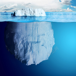 家电模型海底冰山背景高清图片