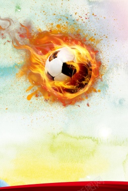 彩色炫酷激烈足球比赛海报背景背景