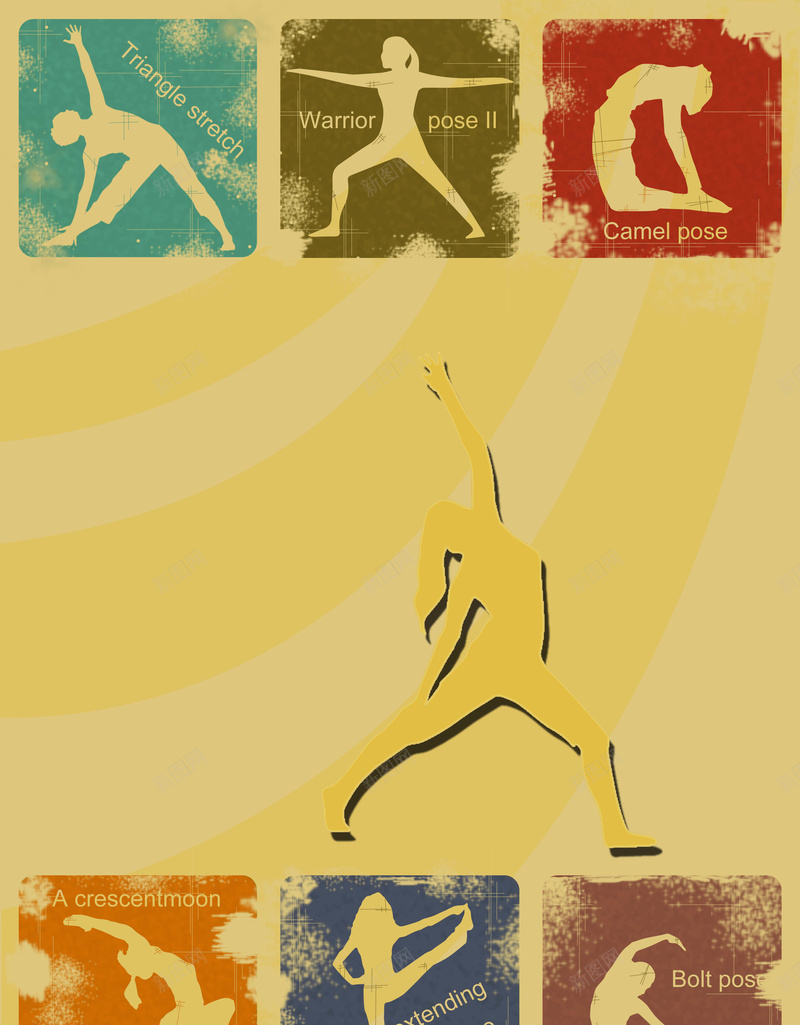 瑜伽海报psd设计背景_新图网 https://ixintu.com 瑜伽 纹理 艺术 质感 运动开心